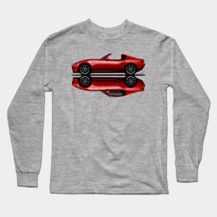 My drawing of the open and closed red open and closed RF roadster convertible Japanese sports car Long Sleeve T-Shirt